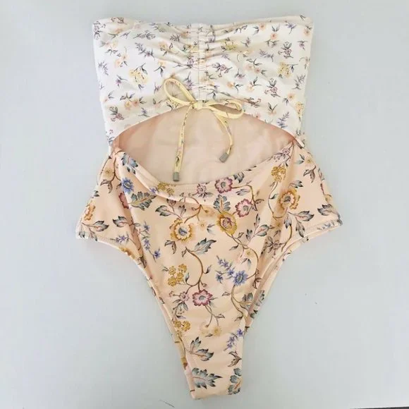 Billabong BNWT This Gypsy Cut Out One Piece Swimsuit Women's Size 12 RRP $120 - Picture 5 of 11